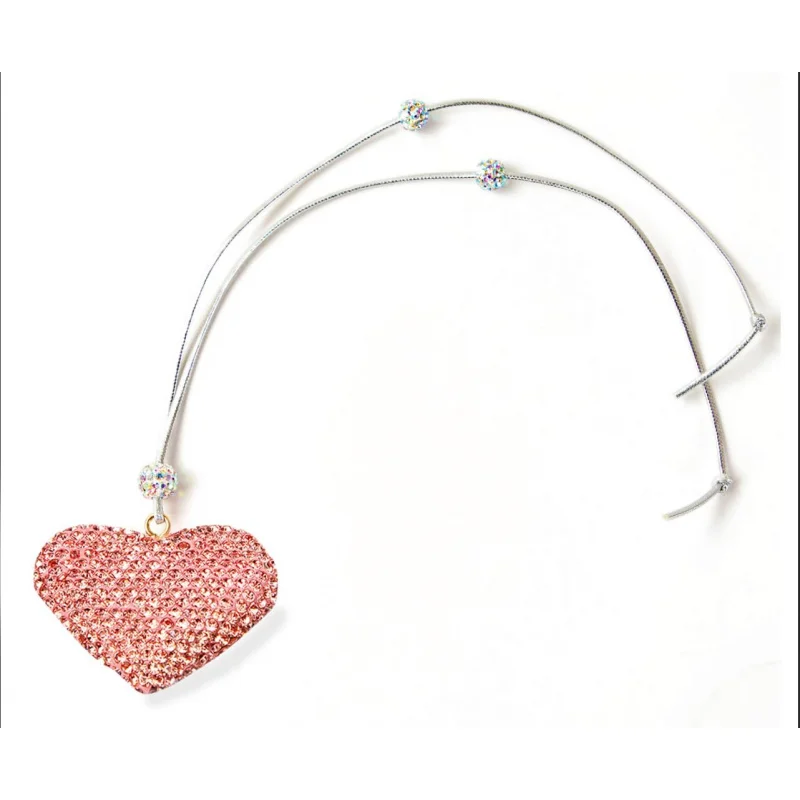 อุปกรณ์เสริมกระจกมองหลังสาวๆรถผู้หญิงโบว์สีชมพู