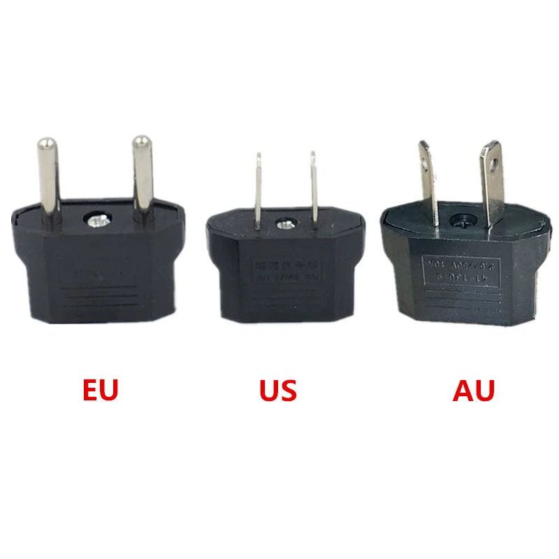 

2PCS Portable American or European Travel Charger Socket US AU EU Electrical Plug Adapter AC Power Outlet Converter