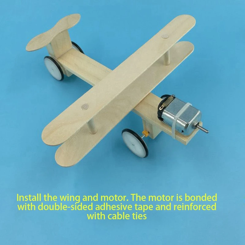 DIY Flugzeug Kinder Holz puzzles Hubschrauber Studenten handgemachte Modell segel flugzeug Montage Kit Jungen Wissenschaft modell