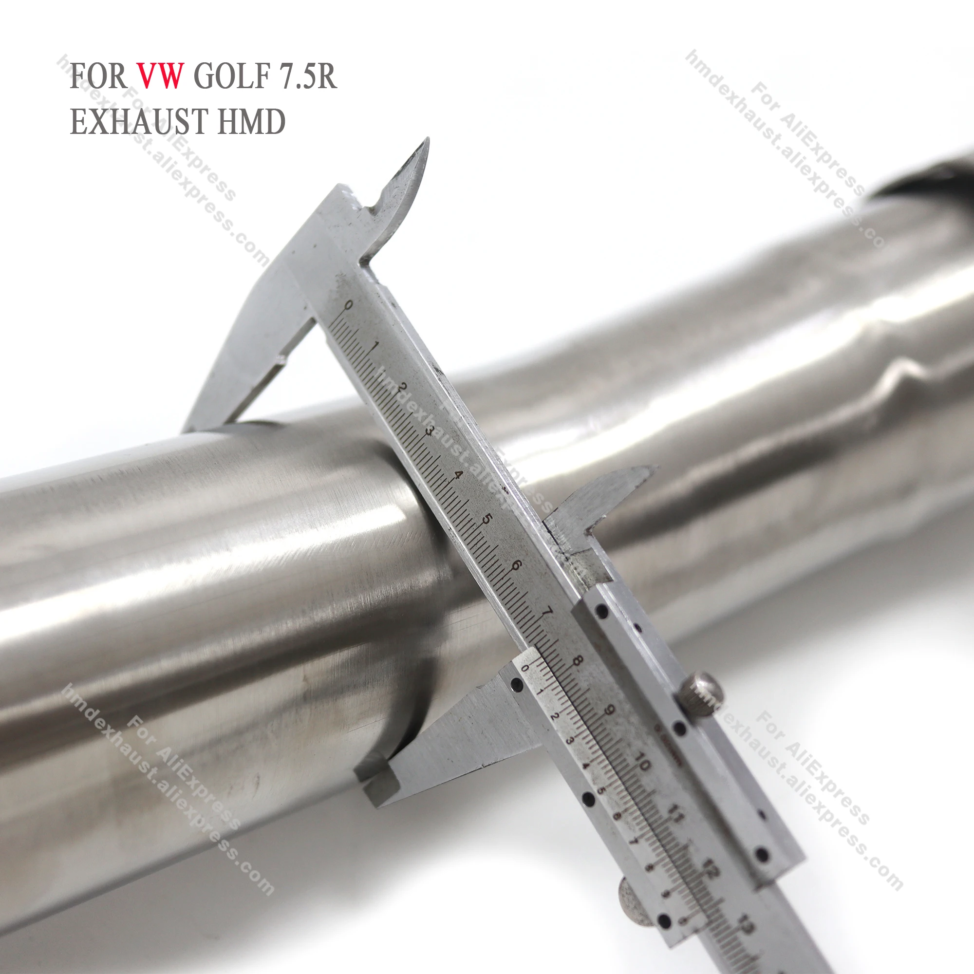 Picture 6: HMD Hot sale Stainless Steel  Downpipe for Volkswagen VW GolF 7.5R 2.0T Engine Remote Valve Performance Exhaust System