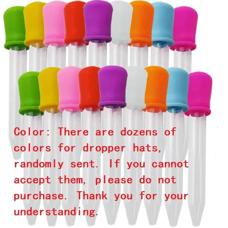 3-21pcs 5ml Small Silicone Plastic Pipette Dropper Feeding Medicine Liquid Eye Ear Pipette Dropper Lab Experiment Toys Gift view 3