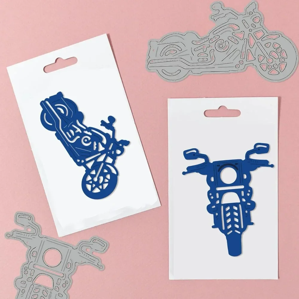 1 مجموعة دراجة نارية المعادن يموت تخفيضات دراجة نارية قطع يموت الإستنسل المعدنية لصنع بطاقة النقش أداة الاستنسل سكرابوكينغ