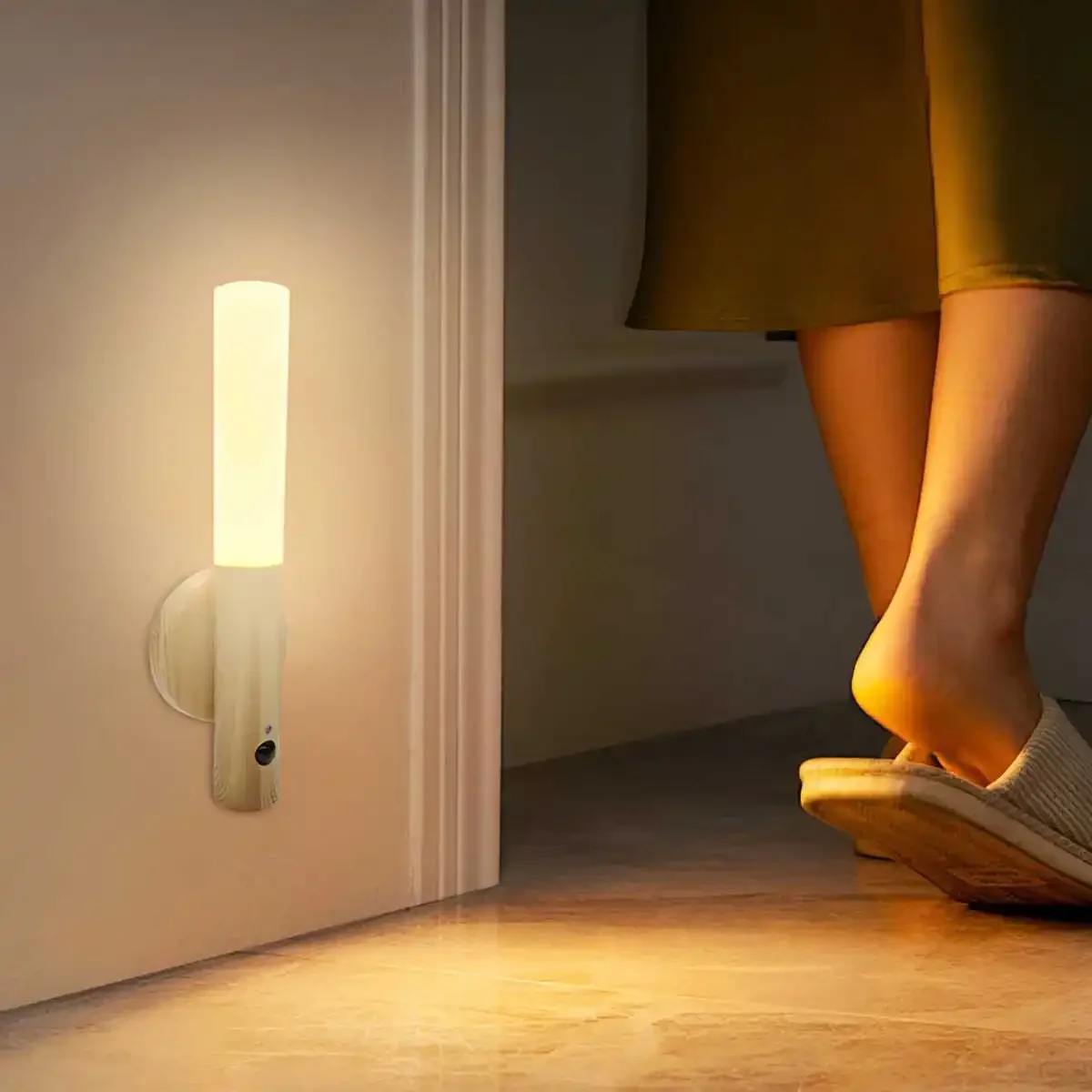 ذكي الجسم الاستشعار Led ضوء الليل يده الإبداعية لمبة مكتب المدخل ليلة ضوء الجدار مصباح ضوء الطوارئ في الهواء الطلق #6