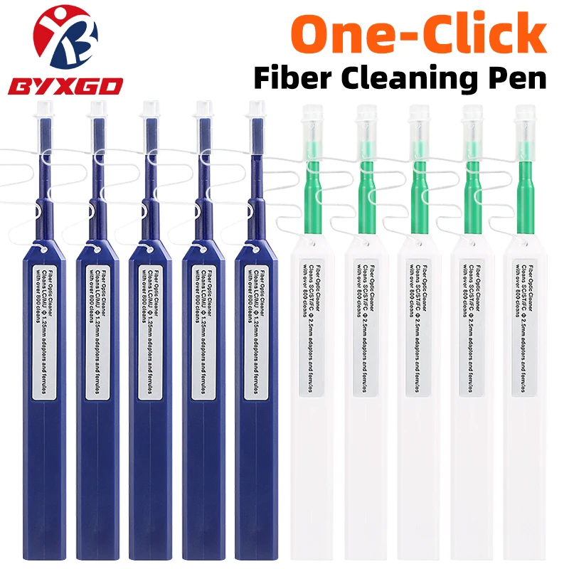 

Оптовая продажа: Ручка для очистки оптоволокна One-Click KOC125-250 для разъемов LC/SC/ST/FC, 5/10/20 штук в упаковке, вращающийся антистатический очиститель волокон