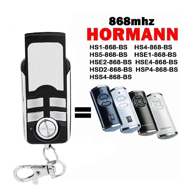 HORMANN HSE2 HSE4 868 BS Remote Control HSE1 4 HS1 4 5 HSS4 HSP4 HSD2 Garage Door Remote Control Duplicator 868.3MHz Gate Opener