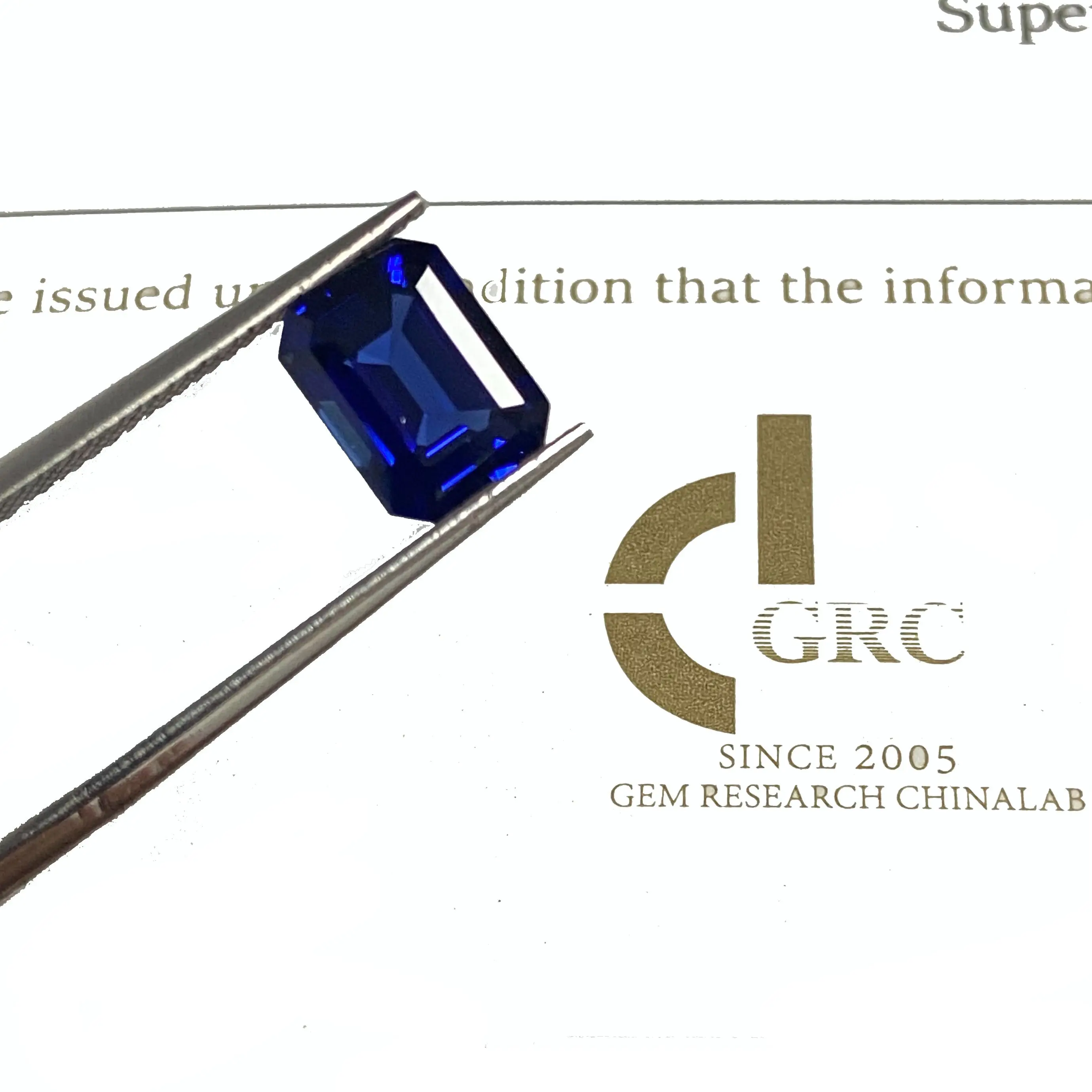 Octagon Cut Blue Sapphire 4x6mm To 10x12mm Synthetic Emerald Shape Gemstones