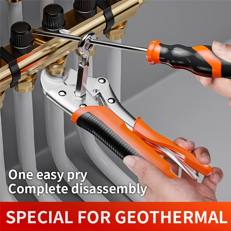

B84B-Multifunctional Universal Floor Heating Pliers Disassembly Pliers Water Separator Cleaning Heating Special Pliers