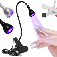 YIKOOLIN UV/LED 3W ltraviolet Phone Glue Curing Lamp USB Portable Clamp Flexible 360 ° Desk Lamps Plug and Play
