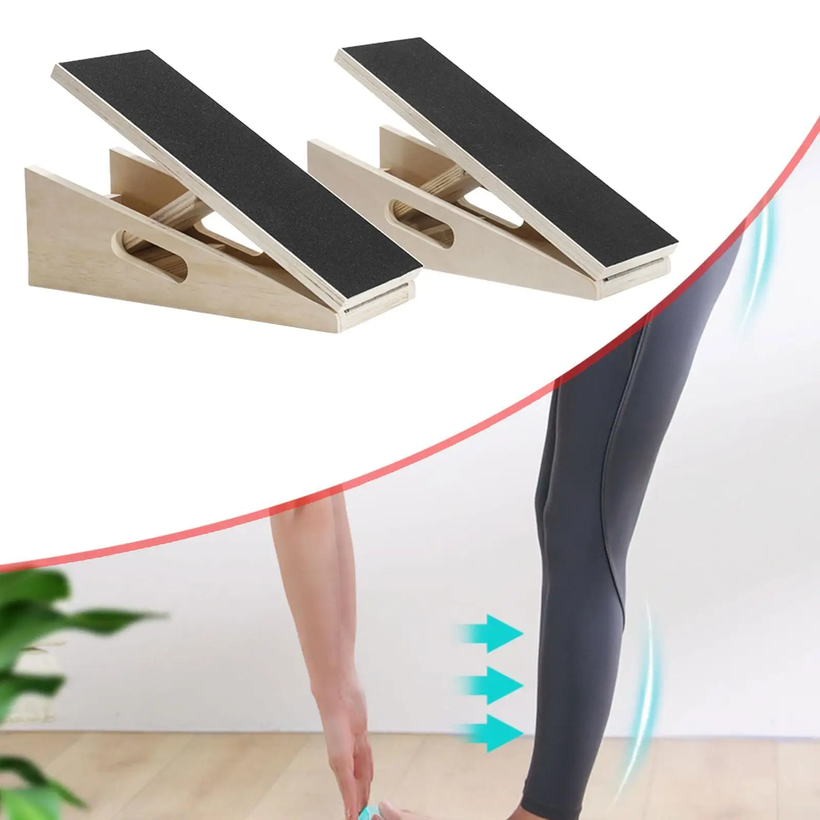 

Slant Board Calf Stretcher, Foot Incline Board Folding Nonslip Portable Training