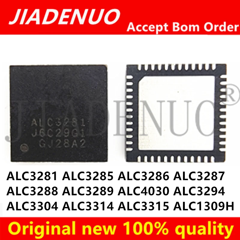 (1pcs) 100% New ALC3281 ALC3285 ALC3286 ALC3287 ALC3288 ALC3289 ALC4030 ALC3294 ALC3304 ALC3314 ALC3315 ALC1309H QFN Chipset