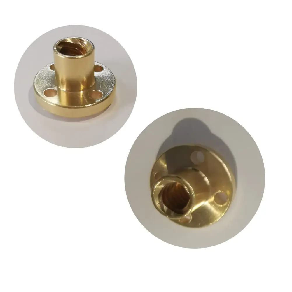 304 Stainless Steel T8 Lead Screw Stepper Motor Lead2mm 4mm 8mm 3D Printer Lead Screw Trapezoidal Lead Screw with Nut 100-550mm