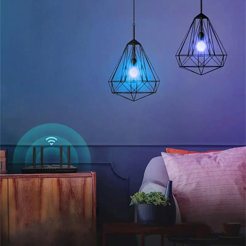 Matter Tuya WiFi E27 LED Light Bulb 9W RGBCW Smart Dimmable Lamp 220V LED Bulbs Voice Control Homekit Siri Alexa Google Home