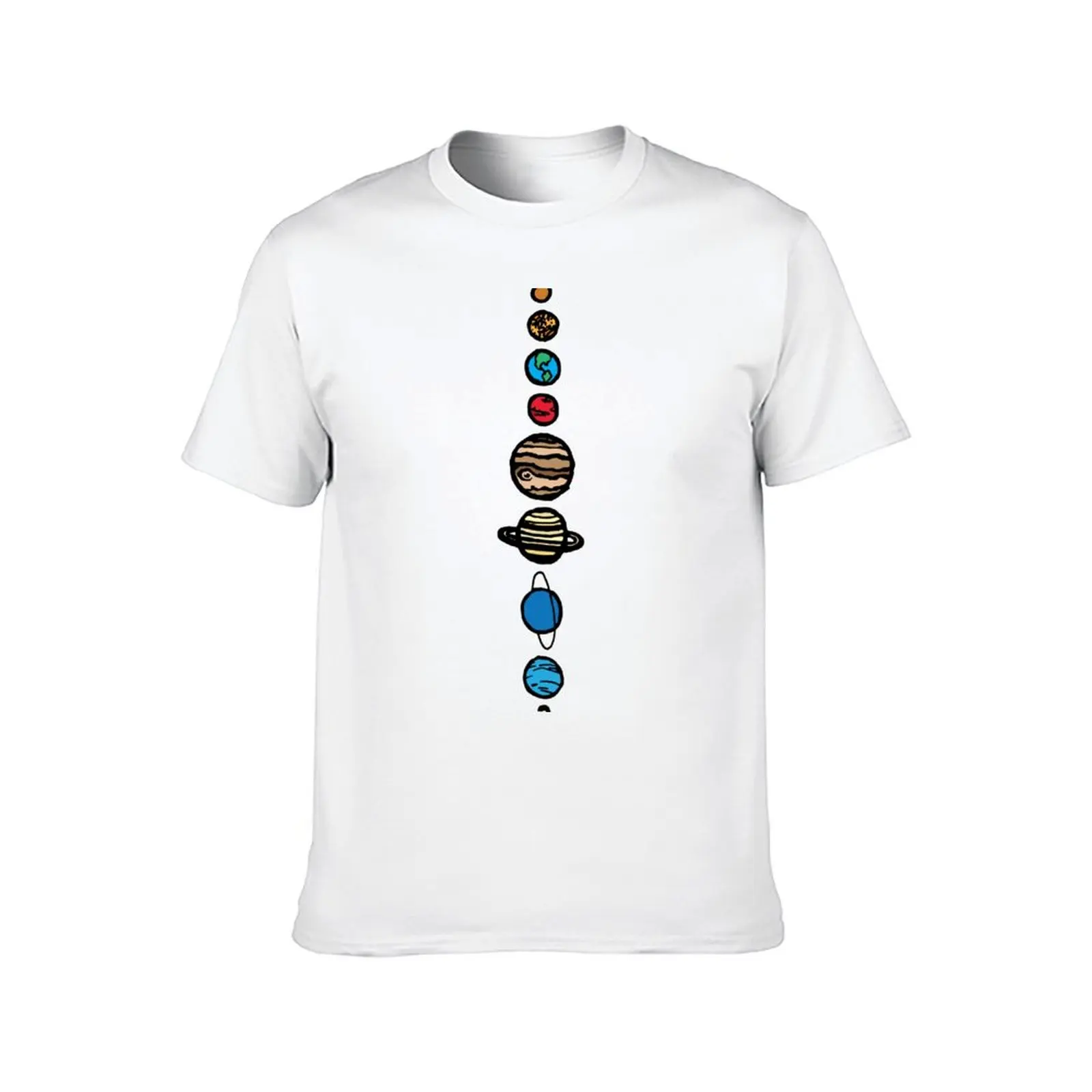 Planets Colour T-Shirt t shirts for man cotton funny mens graphic t shirts t shirts for man graphic tees T-Shirt