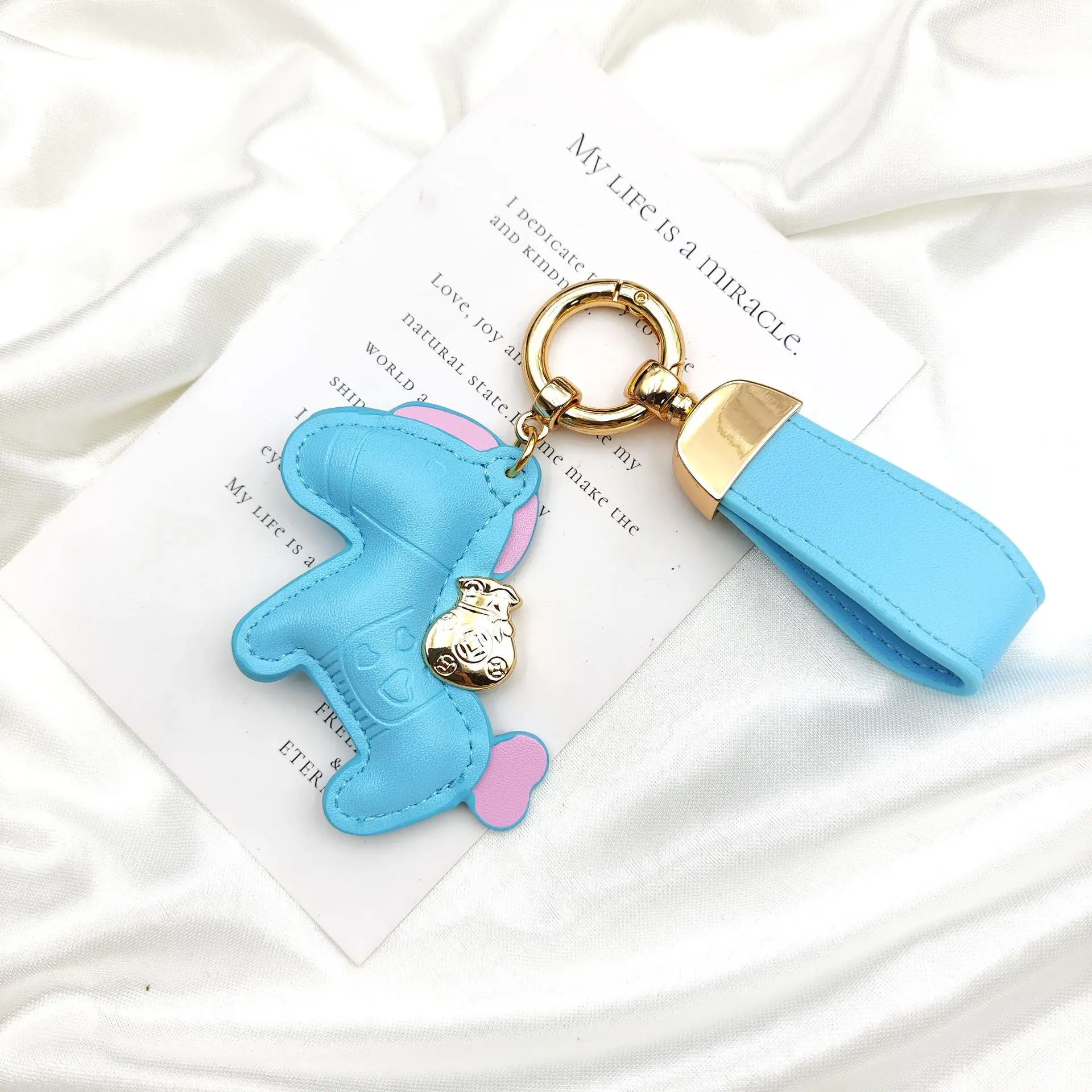 Niedlicher Personalisierter Pony-Schlüsselanhänger Minimalistischer Leder-Cartoon Auto-Taschen-Schlüsselring Kleiner Kreativer Anhänger Accessoire Geschenk Großhandel – Detail 10