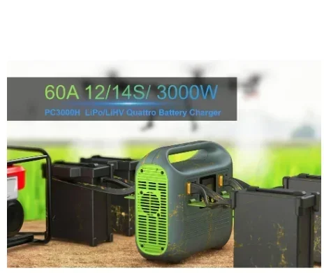 

Skyrc-Smart Battery Charger PC3000H High Power, 12S/14S, 60A, 4 Channels, for Agricultural Drones