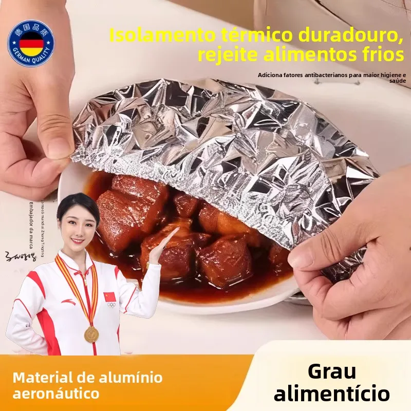 large-size-food-grade-aluminum-foil-freshness-preservation-film-cover-home-use-food-insulation-cover-dinnerware-specialty