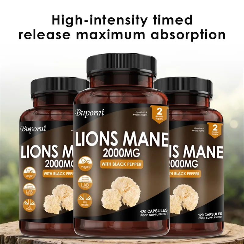 

Капсулы с экстрактом ежовика гребенчатого - Поддержка памяти и умственной ясности, улучшение работы мозга и здоровья сердца