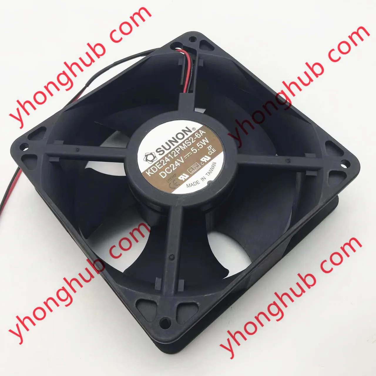 

SUNON KDE2412PMS2-6A DC 24V 5.5W 120x120x38mm 2-Wire Server Cooling Fan