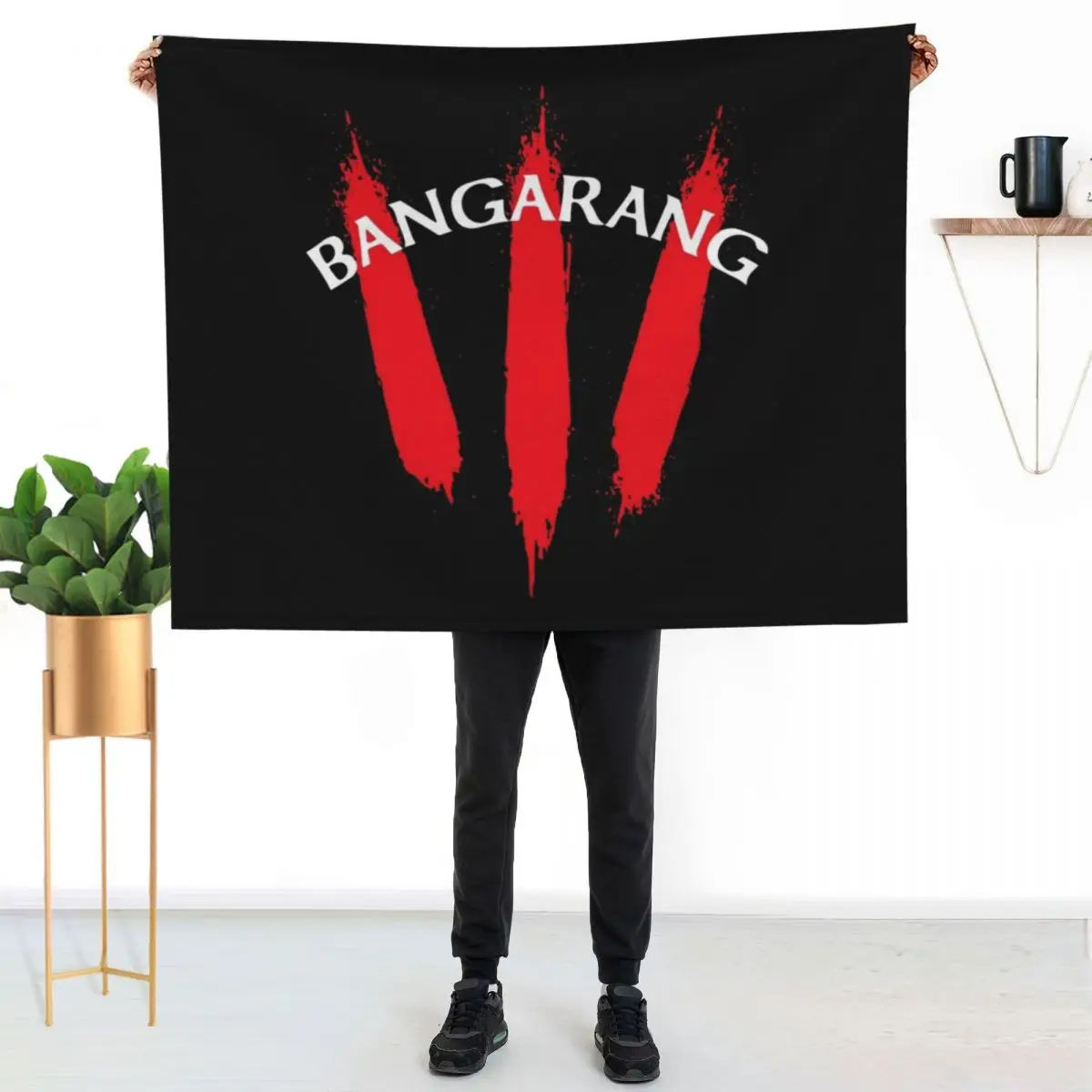 

Bangarang Rufio Hook Trendy Novelty Graphic Throw Blanket Soft Solid Color Blanket for Couch Bed