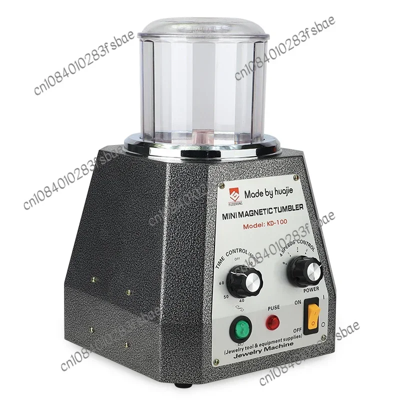 KD-100 Magnetic Tumbler with 100g Pins  Mini Polishing Machine Jewelry Polisher Bucket Jewellery  Tools