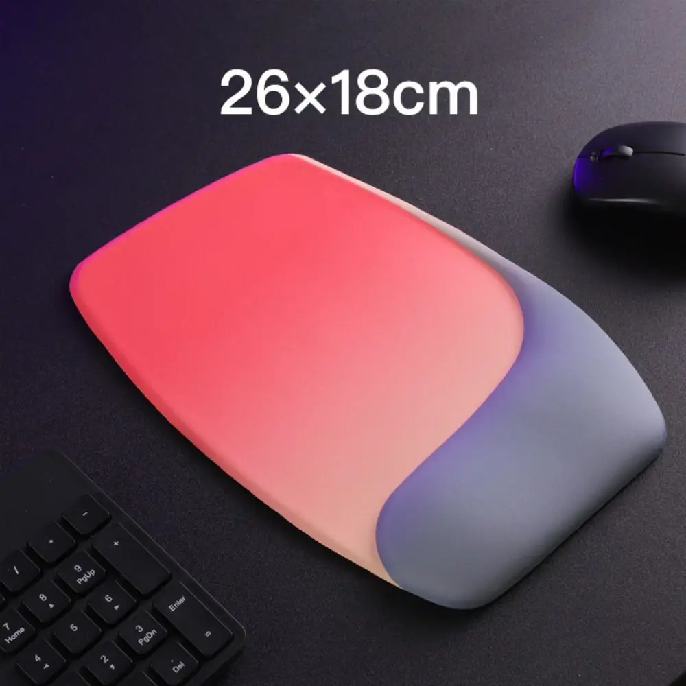 

Креативная эргономичная подставка для запястья с градиентом, силиконовая подушка из пены с эффектом памяти, противоскользящая мягкая подушка для поддержки запястья, универсальная