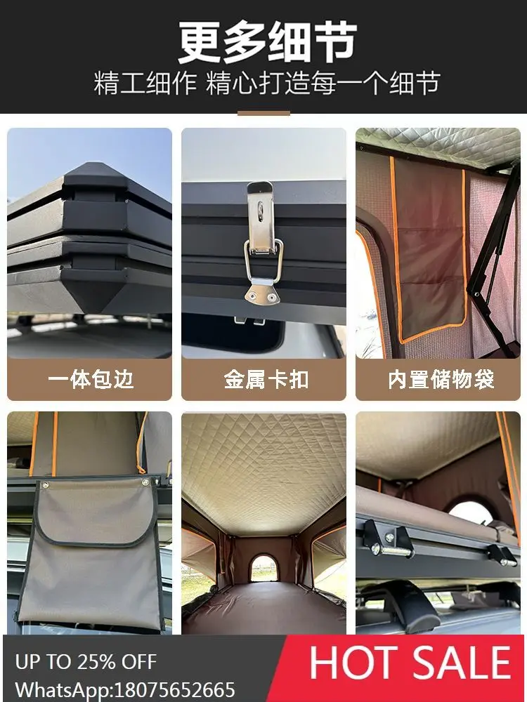 SGF Aluminum Alloy Roof Tent Sunroof Entry Outdoor Car Tent Rainproof