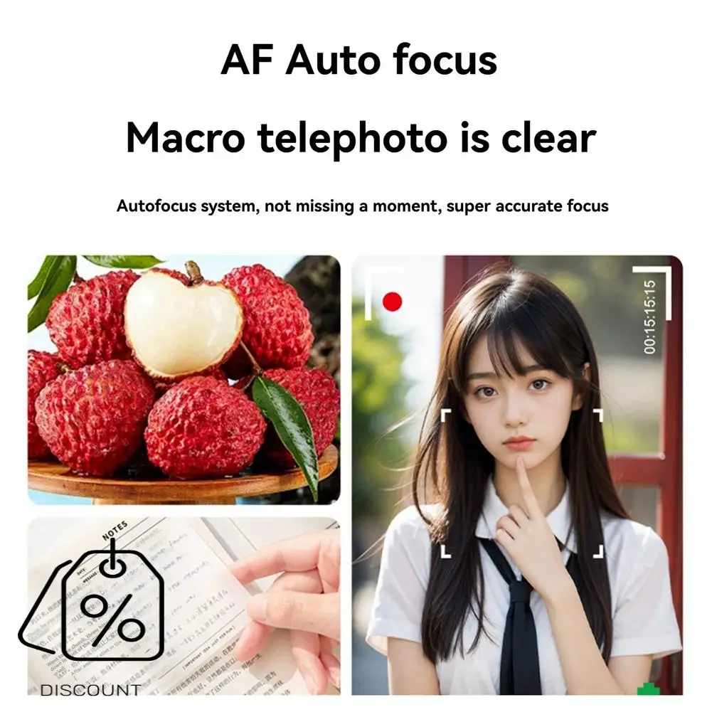 ABJO-M08 Digital Camera Ccd Small Camera For Students Small Portable Retro Campus Card Machine Memory Card