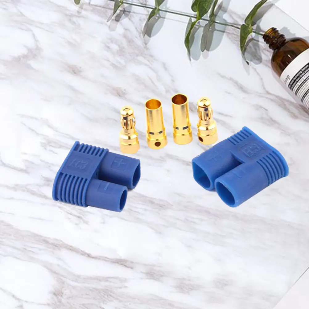 

2Pcs 3Mm Banana Plug Connectors Gold Plated Copper Male Female for Rc Battery Esc Motor High Current Flow Banana Plug