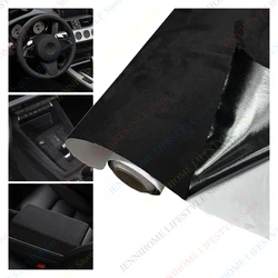 Self Adhesive Suede Fabric Spandex Leather Great Velvet Cloth for DIY Decor Interior Renovate Car Truck Repair Sticker 0.8mm