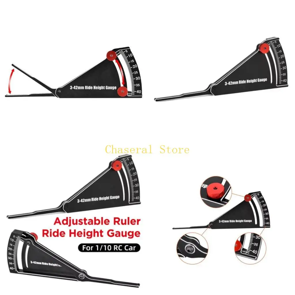 E7CE Versatile Suspension Height Measuring Tool Portable Accessory for Road Vehicles Easy Turn Adjustment from 3 42mm