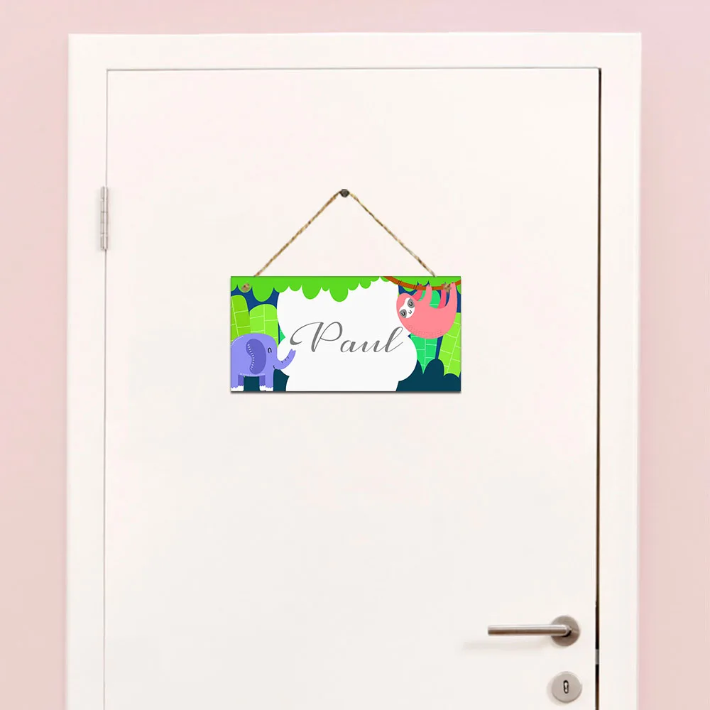 

1PC Fashion animals Custom Name Wall Hanging Sign art Plate Plate Signs Garden Plaque Personalized Listing Home Art Decor