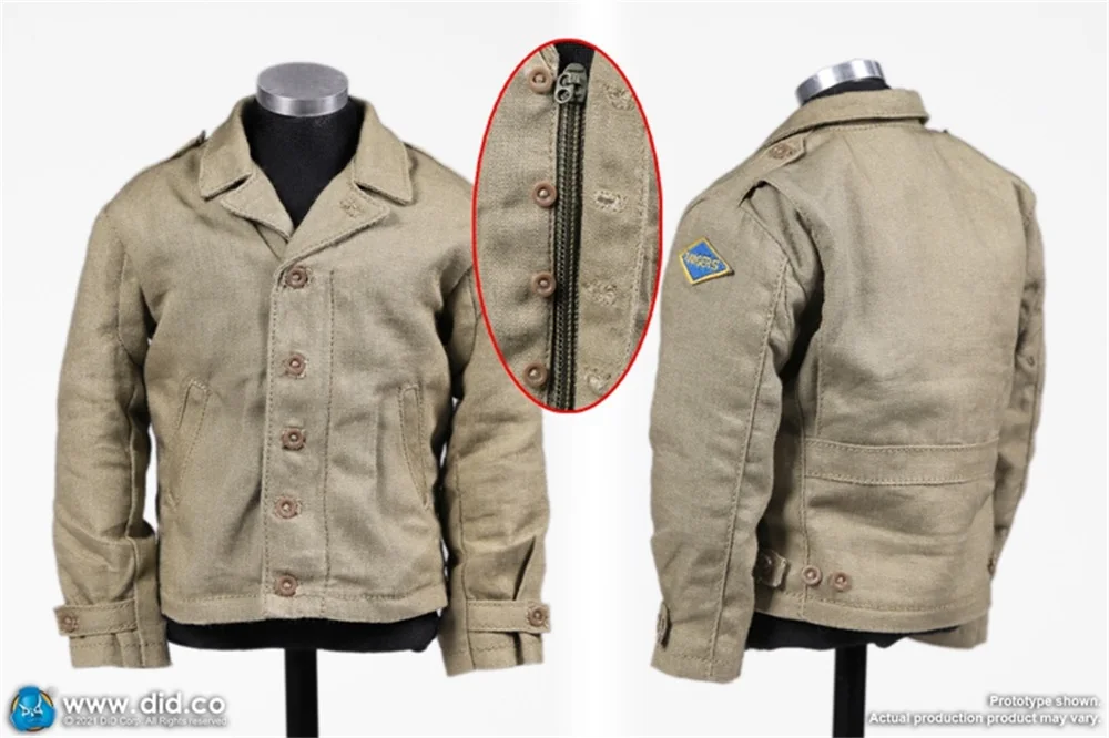 DID A80155 Scale 1/6 WWII Series US. Ranger Battalion Series 6 Private Mellish Military Jacket Coat With Medal For 12