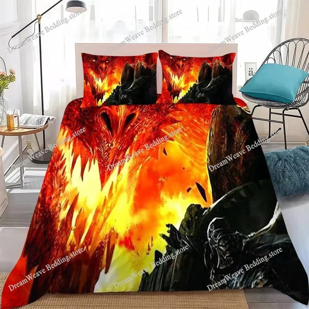 D-Dungeons D-Dragons Duvet Cover Set Home Style Bedding Soft Laundry Cotton Bed Student Dormitory GiftFQH