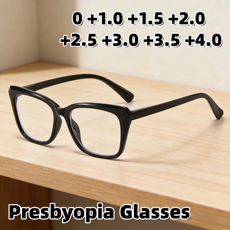 

Fashionable High-Definition Anti-Blue Light Presbyopia Eyewear Unisex Anti-Fatigue Comfort Reading Glasses Diopter 0 To +4.0