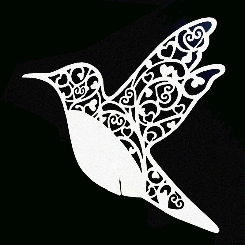 50 قطعة تحلق الحب الطيور كأس للنبيذ اسم مكان بطاقة استحمام الطفل مقعد بطاقات الجدول علامة عيد ميلاد الزفاف الحدث حفلة زخارف للحانات