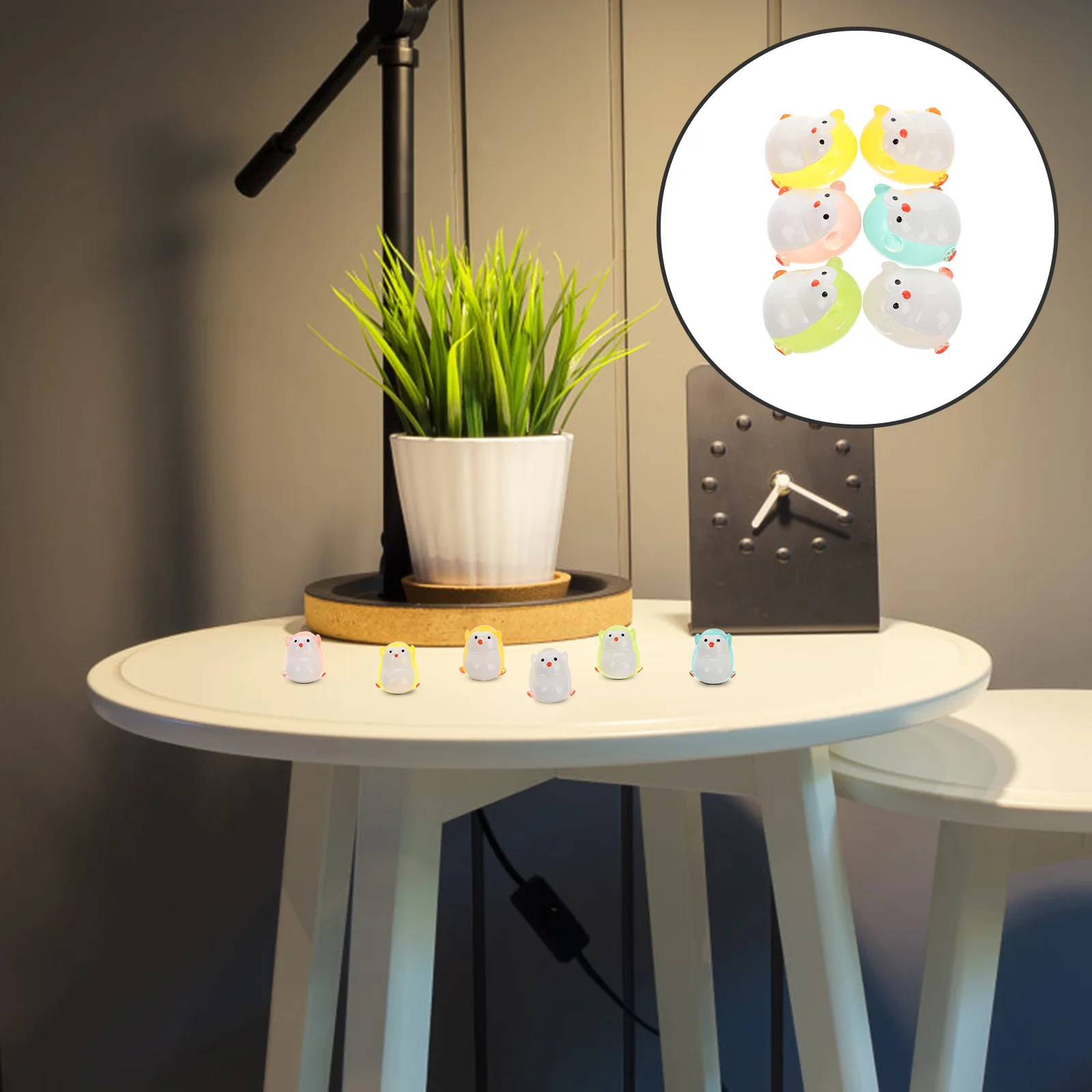 18 Pcs Mini Penguin Figure Decor Toy Miniature Figurines Small Plastic Decors