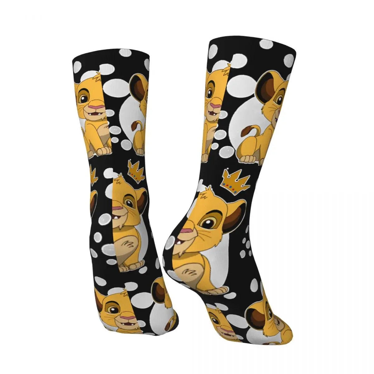 Funny Crazy Sock for Men Impressive Hip Hop Harajuku The Lion King Happy Quality Pattern Printed Boys Crew compression Sock