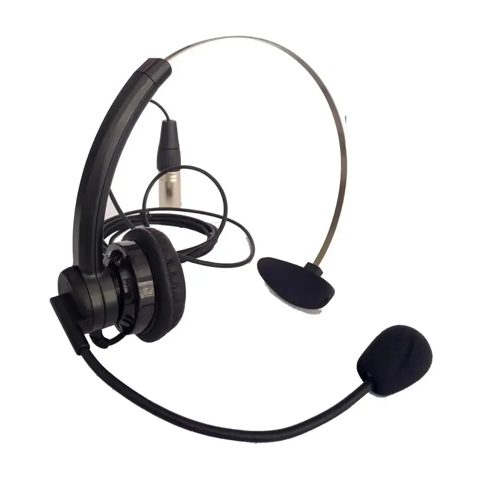 For TELIKOU NE-11 Super Light Headband Headset with Microphone Intercom Headset XLR Connector 4 Pin 5pin