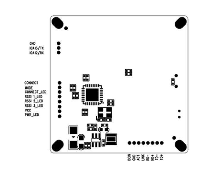 200mw WiFi HaLow Image Transmission Module 802.11AH GSM Frequency Wired IP Camera Wireless Transmitter STA Sender 500-1000M