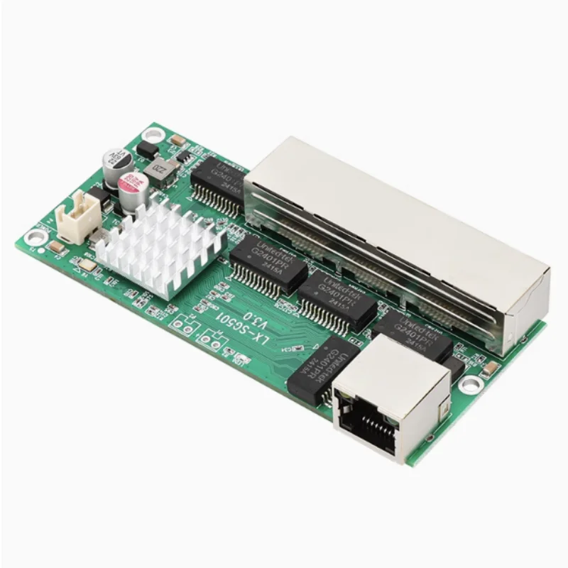 Full Gigabit Switch Module Mini 3/4/5 Port Reverse POE Powered Ethernet Industrial Grade PCB Bare Motherboard