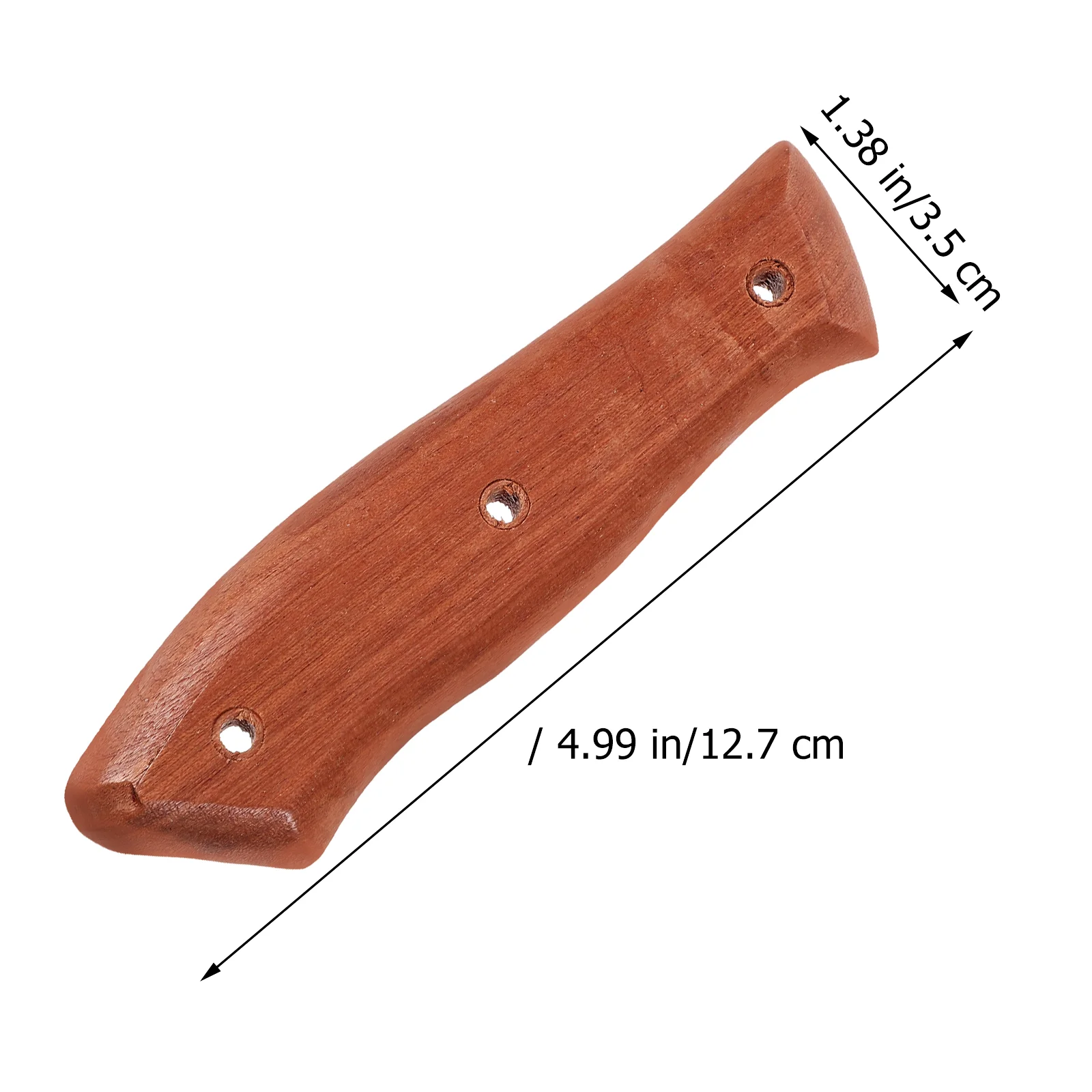 2 Pcs Kitchen Knife Handle for Handles Wooden Replacement Repair Home Accessories