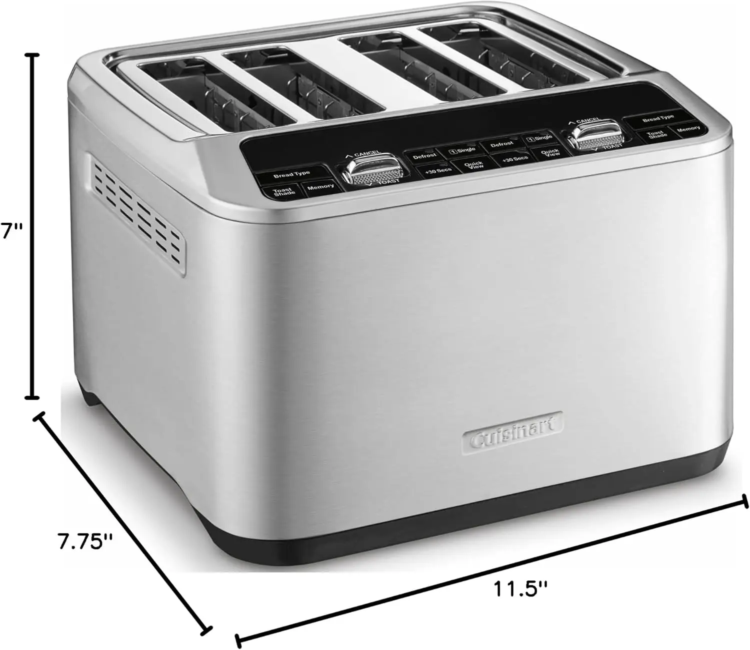 محمصة آلية سوداء 4 قطع ، من من من من من