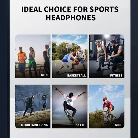 Спортивные Bluetooth-наушники с костной проводимостью, беспроводные для бега — фото модели
