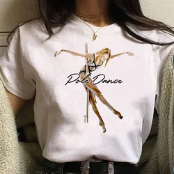 Poledance tshirt women summer funny top girl anime manga clothes