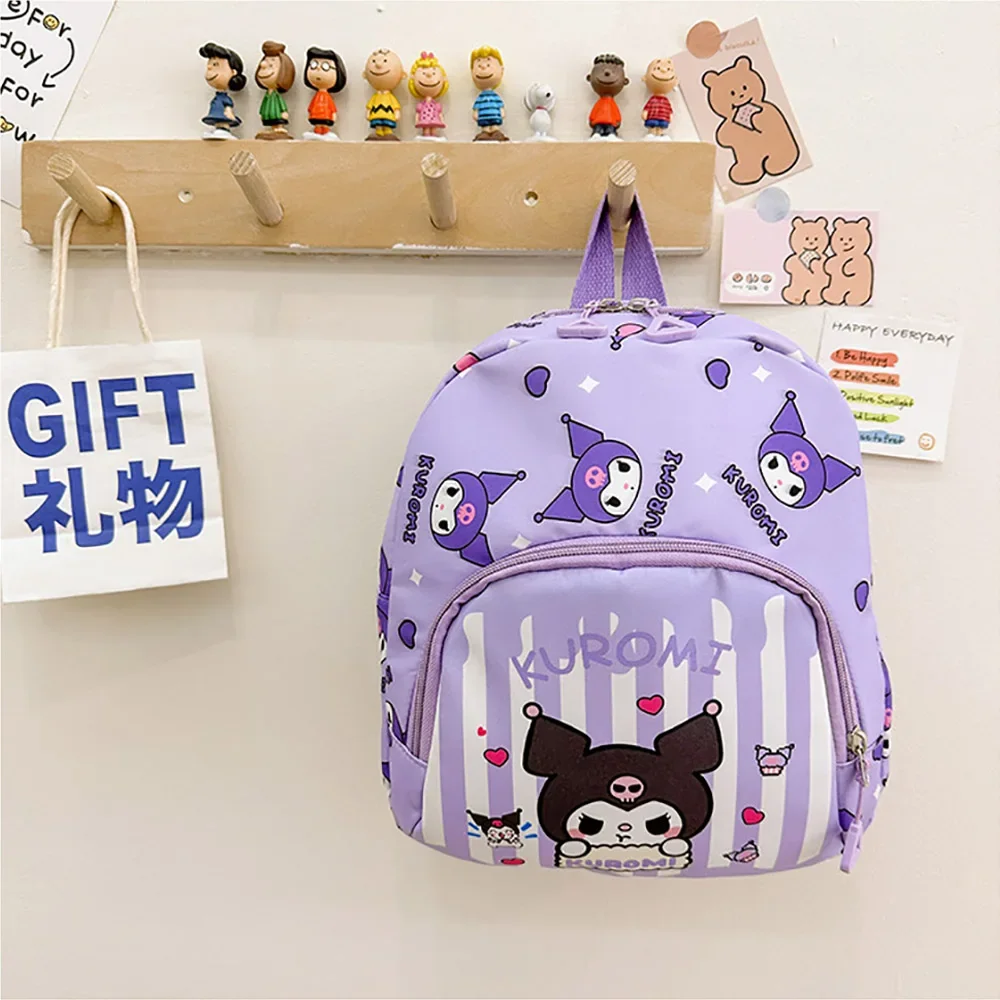 Sanrio Schoolbag Cartoon Kindergarten Kawaii Anime Shoulder Bags Portable Outdoor Satchel Backpacks For Boys Girls Gifts For Kid