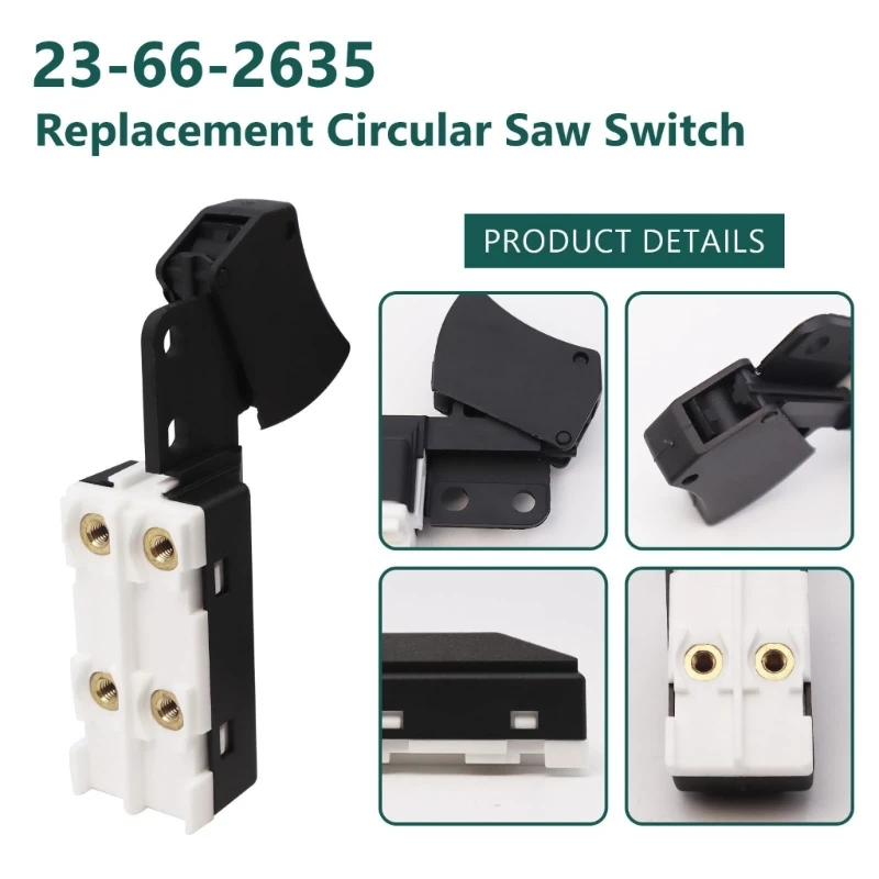 

Accuracy Engineered 23 66 2635 Replacements Switches for Power Tool With Shockproof Housing and Secure Connection D2RD