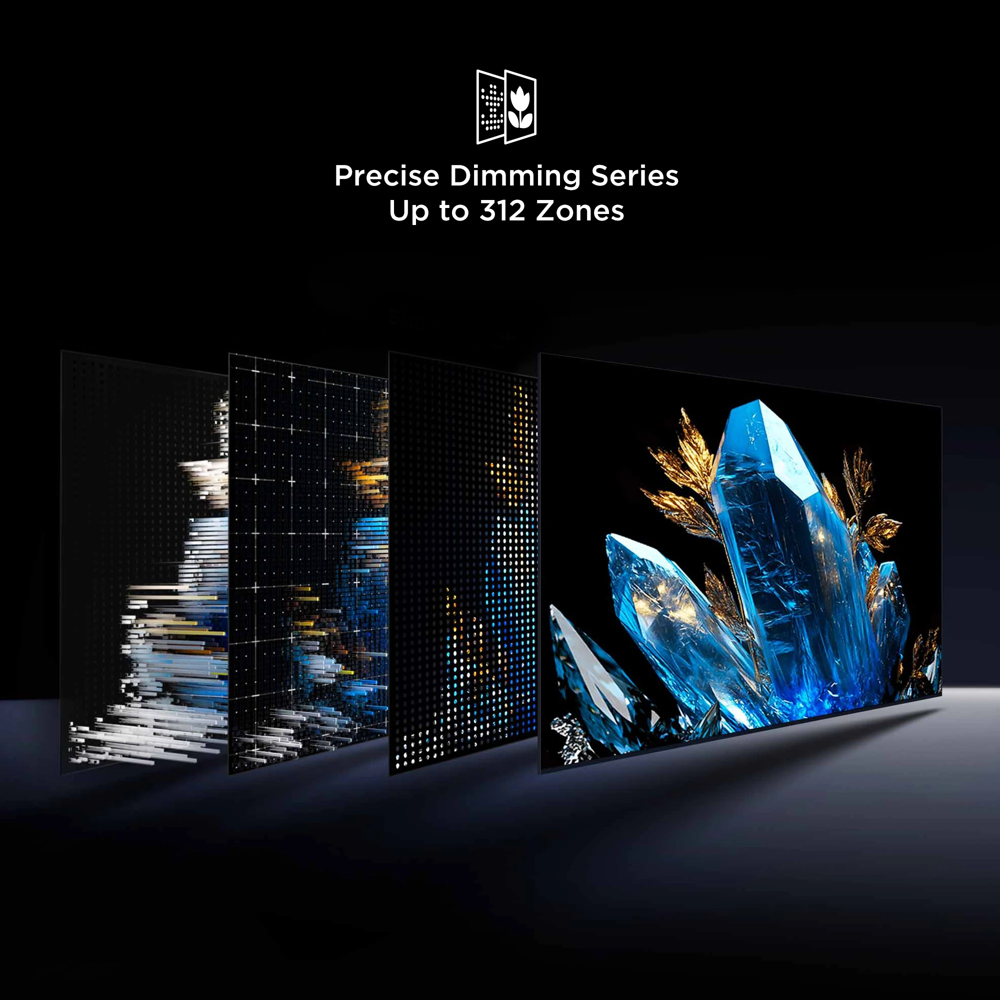 TCL C6KS 55 بوصة/65 بوصة/75 بوصة QD-Mini LED TV 60 هرتز معدل التبريد الأصلي ONKYO 2.1 نظام Hi-Fi معالج AiPQ تصميم نحيف للغاية