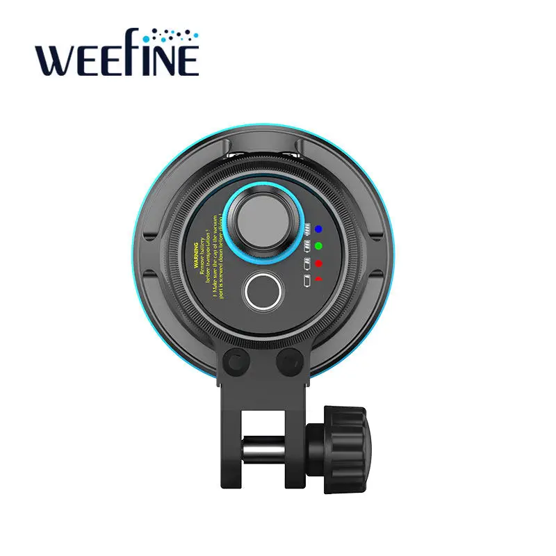 Weefine WF087 Solar Flare 13000-Lumen Rechargeable LED Diving Video Light 2026 Hot Selling Professional Underwater Lighting