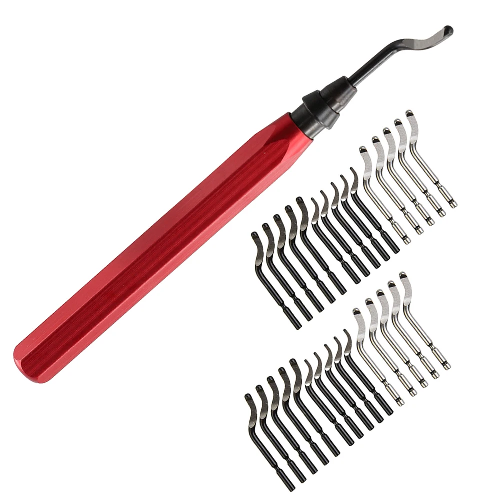 

Compact Deburring Tool With Blades Hand Tool Deburr Blade Kit Black Copper Pipe Burr Remover Compact And Portable