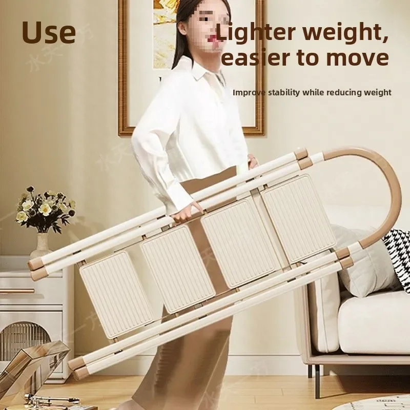 Multifunctional Steel Telescopic Indoor Ladder Foldable Household Ladder Airer Two Way Stepladder Folding Ladder Ladder Climbing